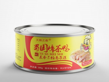 天籟之香蜀國(guó)樟茶鴨300g*8罐+香酥鴨300g*6罐+鹵鴨頭300g*2罐
